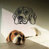 Wanddecoratie Hout Honden | Beagle Geometrische vormen & dieren