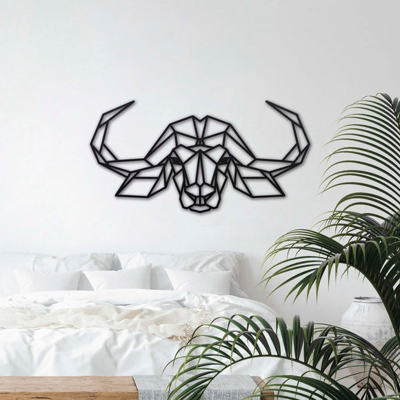 Wanddecoratie Hout | DID. Buffel Geometrische vormen & dieren
