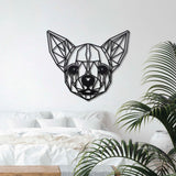 Wanddecoratie Hout Honden | Chihuahua Geometrische vormen & dieren