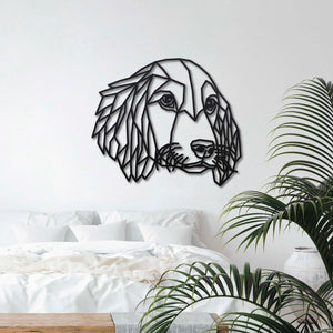 Wanddecoratie Hout Honden | Cocker Spaniel Geometrische vormen & dieren