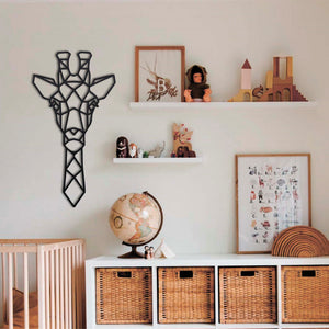 Wanddecoratie Hout | DID. Giraffe Geometrische vormen & dieren