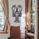 Wanddecoratie Hout | Kreeft Geometrische vormen & dieren