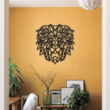 Wanddecoratie Hout | DID. Leeuw Geometrische vormen & dieren