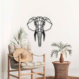 Wanddecoratie Hout | DID. Olifantenkop Geometrische vormen & dieren
