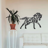 Wanddecoratie Hout | Paard Geometrische vormen & dieren