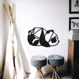 Wanddecoratie Hout | DID. Panda Geometrische vormen & dieren