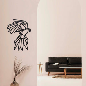 Wanddecoratie Hout | Papegaai Geometrische vormen & dieren