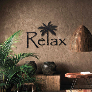 Wanddecoratie Hout | DID. Relax Palmboom