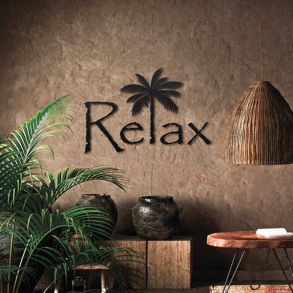 Wanddecoratie Hout | DID. Relax Palmboom