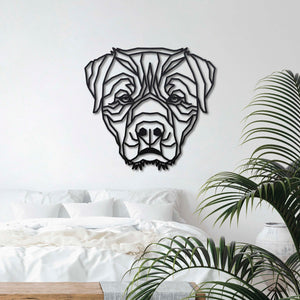 Wanddecoratie Hout Honden | Rottweiler Geometrische vormen & dieren