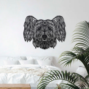 Wanddecoratie Hout Honden | Skye Terrier Geometrische vormen & dieren