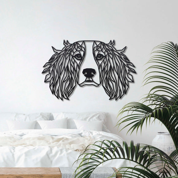 Wanddecoratie Hout Honden | Springer Spaniel Geometrische vormen & dieren