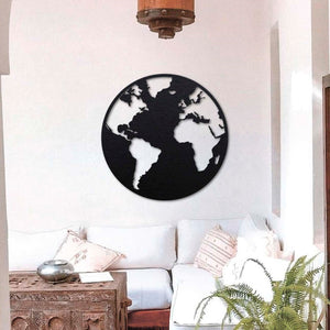 Wanddecoratie Hout | DID. Wereldbol 